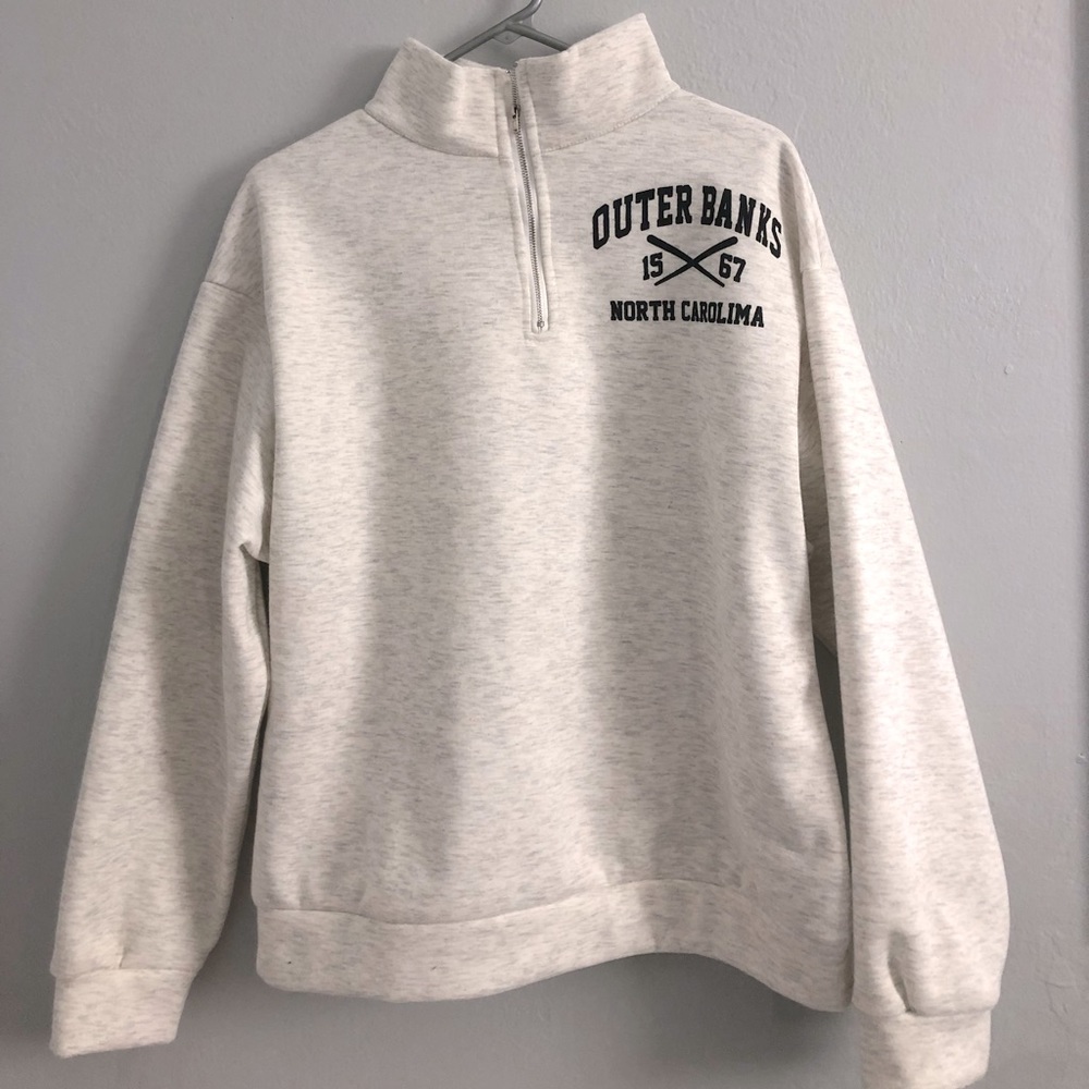 White outer banks sweatshirt